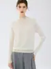 Elegante Suéter de Cashmere com Gola de Renda para Mulheres, Outono e Inverno, Tricô Vazado Solto, Suéter Base de Lã com Mangas Trançadas