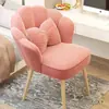 Silla de Maquillaje Tocador Habitación de Niñas Taburete de Maquillaje Hogar Alta Gama Lujo Ligero Taburete Silla de Manicura Silla Pétalo Taburete