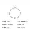 Corrente para clavícula requintada, moderna e versátil, pulseira de alto valor, prata 925, design de nicho de luxo leve, pulseira de joias de moissanita