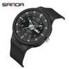 Relojes de Cuarzo Marca Sanda Precio Especial Liquidación de Stock Luminosos Impermeables Relojes de Examen Estudiante Doble Calendario Relojes de Cuarzo Venta al por Mayor