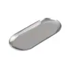 Bandeja de Acero Inoxidable para Tabaco, Bandeja Húmeda, Bandeja de Almacenamiento de Hierbas, Bandeja para Cigarrillos Enrollados a Mano, Accesorios para Pipa, Bandeja Dorada, Set para Fumar