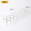 Estante de Almacenamiento de Cocina de Acero Inoxidable para Uso Doméstico, Soporte Extensible y Plegable para Tapas de Ollas con Drenaje