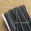 Em Estoque Fita de Viés Entrançada Preto e Branco 1cm, Cordão de Viés Ponto de Salto, Acessórios para Vestuário