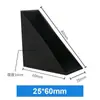 Protección de esquina de vidrio puerta corredera de madera embalaje protección de esquina de plástico anticolisión embalaje de baño fábrica mayorista protección de esquina triangular negra
