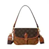 Bolsas de Mujer Transfronterizas Estilo Nuevo Empalme Estampado Bolso de Hombro Cruzado Textura de Moda Tendencia para Viajes Diarios Bolso para Mujer Venta al por Mayor