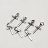 Pingente Cruz de Liga Metálica Banhado a Ouro Cor 14K, Conserva a Cor, Materiais DIY para Fechos de Colar e Pulseira