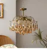 Lámpara de araña de cristal de lujo ligero transfronterizo romántica para dormitorio principal, lámpara de iluminación de boda retro francesa americana para comedor, sala de estar, vestidor