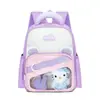 Mochila Escolar para Jardim de Infância Menina Fofa Grande Capacidade Bolsa de Ombro Duplo Transparente Estilo College Bolsa para Dor Mochila Estudantil Versátil