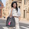[Original] Corriente Abajo Mismo Estilo Bolsa Japonesa Ecológica Bordada Nueva Bolsa Cruzada de Hombro de Nailon de Gran Capacidad Bolsa de Compras Moderna