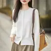 Cárdigan de Punto Imitación Lana con Cuello Redondo para Mujer, Delgado y de Corte Holgado, Adelgazante, Versátil, Abotonado, Suéter Abrigo de Color Caramelo para Principios de Otoño