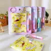 Llavero Mini Set de Cuadernos de Dibujos Animados Cubierta de Plástico Linda Bloc de Notas Bloc de Notas Kuromi Papelería Pequeño Regalo