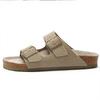 Chinelos Birkenstock com Fivela Dupla 2026 Verão Novo Estilo Slip-On Solado Macio Outdoor Cortiça Birkenstock Sandálias de Duas Tiras