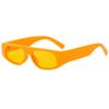 Nuevo Estilo Moda Simple Pantalón Ancho Gafas de Sol Sombra Gafas de Sol Europeas y Americanas Hombres Rectangular Montura Ojo de Gato Gafas de Sol Hip Hop Mujeres