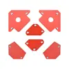 Juego de 6 piezas de herramientas de soldadura con imanes fijos multiángulo, posicionamiento triangular y herramientas auxiliares de soldadura en ángulo recto