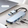 Venta Directa del Fabricante Original Hub Tipo C 4 en 1 Estación de Acoplamiento USB para Laptop y Tableta Divisor Hub