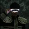 Óculos de Sol Iluminados com LED para Festa, Óculos de Sol Disco, Óculos de Laser Tech Cyberpunk, Luvas a Laser
