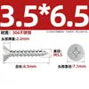 Tornillos Autorroscantes Avellanados Gb846 Acero Inoxidable 304 Cabeza Plana Phillips Tornillos para Madera Extendidos M2.9M3.5M4.2M5.5
