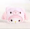 Chaveiro Pingente de Bolsa Pelúcia Sanrio Desenho Animado Fofo Kuromi Aparência Elegante Menina Melodia Presente