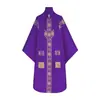 Capa Medieval Transfronteriza de Amazon Túnica Uniforme de Sacerdote Uniforme de Oración Clerical Uniforme de Cosplay Uniforme Impreso para Actuación en Escenario