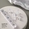 Placa de práctica para principiantes de arte de uñas soporte pieza de ajedrez metálica magnética transparente base acrílica herramienta de exhibición de uñas