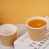 Vasos de Papel Corrugado Desechables para Café, Vasos de Café, Vasos para Bebidas, Vasos para Té con Leche de Oficina Comerciales, Vasos de Papel Kraft Engrosados para Llevar