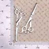 Herramientas de Costura de Plata Antigua Transfronterizas Tijeras Botones Aleación de Hierro Accesorios de Joyería Colgantes DIY Collares Pulseras Dijes