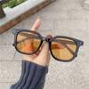 2022 nova caixa de unhas de arroz óculos de sol moda coreana armação preta óculos de sol marrons óculos de sol retrô personalizados tendência