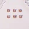 Decoraciones populares para uñas estilo caricatura japonesa con temática de gato KT, pequeños accesorios de resina, aretes DIY, pinzas para el cabello y accesorios para uñas, al por mayor