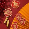 Bênção de Ano Novo Gancho Festivo Vermelho Adesivo Forte Gancho Pegajoso Sem Furos Gancho de Parede Sem Marcas Estilo Chinês Atacado