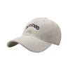 Gorra de béisbol con visera curva para protección solar al aire libre, gorra con visera bordada con letras para mujer, gorra de viaje con protección solar, sombrero para el sol simple y moderno