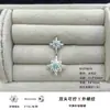 Brincos de Aço Titânio 316L Estrela de Oito Pontas Dupla da Moda Única Pingente Full Zircônia Piercing de Cartilagem do Ouvido Brinco com Rosca Externa Joia