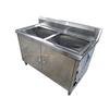 Acero Inoxidable Fregadero de Purificación Simple para Quirófano Lavabo de Acero Inoxidable 304 Lavabo de Doble Posición
