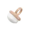 Nuevo Anillo Cepillo para Manicura Cerdas Suaves Cepillo de Tratamiento Mango Corto Suave Limpieza de Polvo Pulido Herramienta Cepillo para Polvo de Uñas