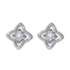 Nuevos Pendientes de Estrella Hueca con Microincrustaciones de Circonita en Cobre para Mujer, Estilo Coreano y Japonés, Pendientes de Moda Ins de Lujo Ligero con Temperamento al por Mayor