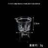 Simulación Mini Vaso de Plástico Transparente Copa de Vino Modelo Miniatura Copa de Sundae Accesorios para Comida y Juego Utilería de Juguete