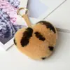 Celebridad de Internet Moda Comercio Exterior Pelo de Conejo Rex Llavero con Forma de Corazón Colgante de Piel Pelo Real Corazón de Melocotón Joyería para Bolsas para el Cabello