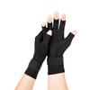 Luvas de Fitness Outdoor Transfronteiriças de Fibra de Cobre com Pressão Meio Dedo Tiras de Ciclismo Luvas Esportivas de Silicone Antiderrapantes para Homens e Mulheres