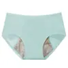 Explosiones de comercio exterior pantalones fisiológicos a prueba de fugas delanteros y traseros período menstrual toalla menstrual pantalones sanitarios transpirables cintura alta talla grande ropa interior mujer
