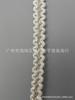 En stock al por mayor hilo dorado y plateado tejido a crochet ola estilo Chanel cinta encaje abrigo sombrero zapatos bolsa accesorios de ropa