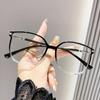 Gafas de Moda Anti Luz Azul, Gafas Lisas de Moda para Niñas, Gafas Lisas de Montura Grande 2973