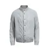 Suéter de Cuello Alto Estilo Old Money para Hombre y Mujer, Cárdigan de Punto Grueso Estilo Perezoso Botones Retro Americano Otoño e Invierno, Chaqueta de Suéter de Punto Simple