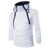 Artículo de Moda Más Vendido Transfronterizo de Ebay: Sudadera con capucha de estilo bloque de color y doble cremallera para hombre, personalizable con logotipo