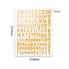 Pegatinas de Letras Mate Láser Transfronterizas Pegatinas de Material Digital Inglés Impermeables DIY Arcoíris Fluorescentes Pegatinas para Cuaderno