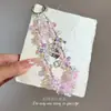 [Sonho de Borboleta Roxa] Corrente de Celular com Contas de Borboleta Roxa de Luxo Leve, Elegante de Indústria Pesada, Pingente de Bolsa Moderno e Versátil