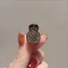 Exquisito Pasador Pequeño Lateral de Diamantes Completos para Mujer, Pasador de Princesa para Flequillo, Pinza de Tiburón Pequeña para Peinados Semirecogidos y Cabello Suelto