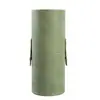Tubo de Armazenamento para Pincéis de Maquiagem Cilíndrico Portátil Viagem Caixa de Armazenamento de Ferramentas de Maquiagem com Fivela à Prova de Poeira Barril de Bolsa de Cosméticos Pu