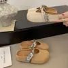 Zapatos casuales transpirables de lino a la moda estilo Birkenstock, mules cerrados de suela gruesa que aumentan la altura, versátiles para usar al aire libre, nuevo modelo de verano 2026