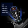 Cargador de coche dual USB luminoso QC3.0 cargador de coche de bolos 5V3.1A cargador rápido de coche para teléfono móvil