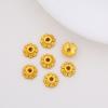 Plated Antique Dummy Flagstock Flower Cap Bead Spacer Bead Sticker Spacer DIY Handmade Beaded Rope Material Accessories