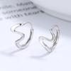 Pendientes de plata de ley 925 con ondas para mujer, estilo 2022, diseño personalizado, estilo sencillo, joyería avanzada.
